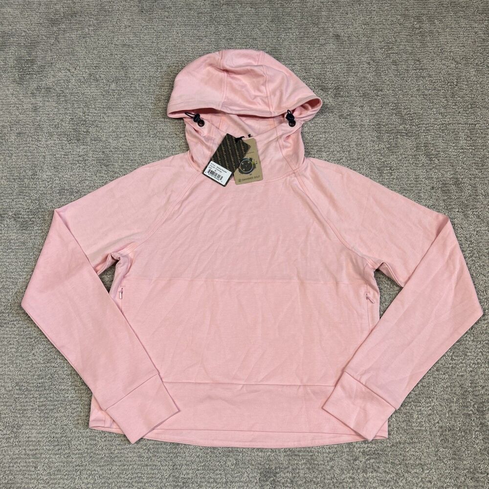 Swannies Emma Golf Hoodie Womens Medium Performance Pullover Athletic Pink New